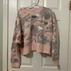 Adidas pink camo sweater